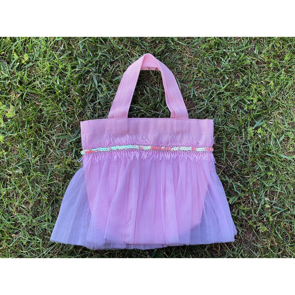 Ballerina Bag, Pink Bridesmaid Tote, Baby Shower Gift, Flower Girl Bag